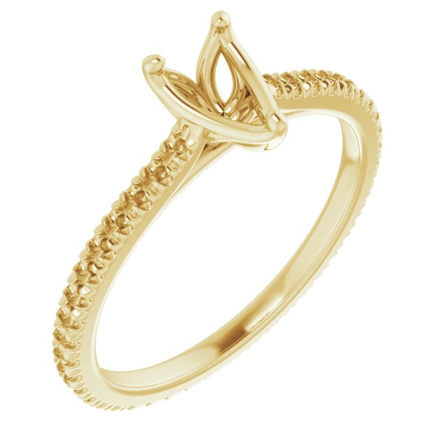 Accented Eternity-Style Engagement Ring