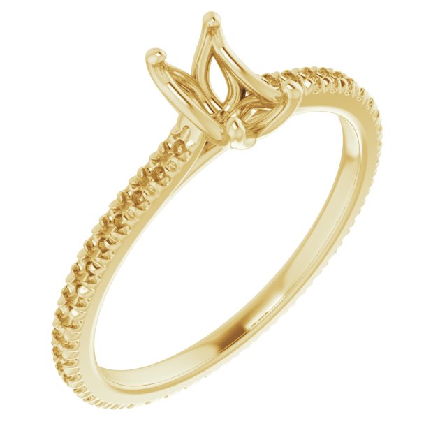 Accented Eternity-Style Engagement Ring