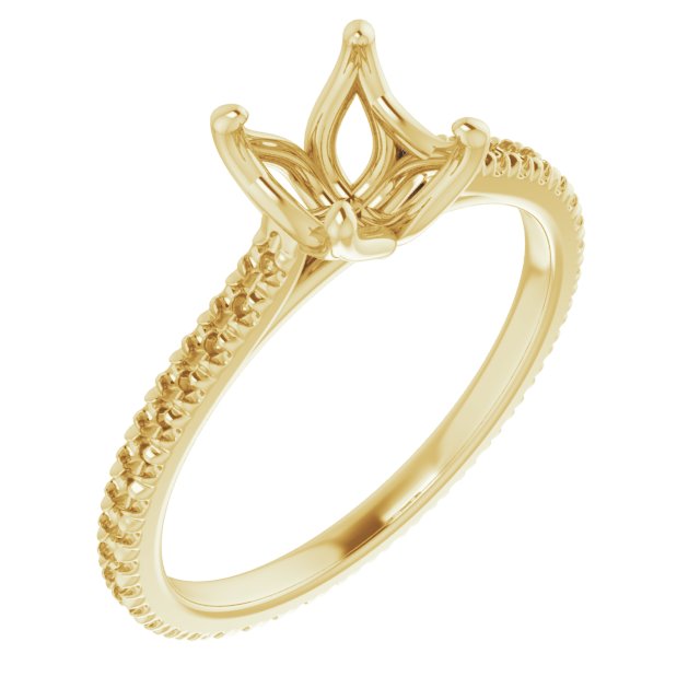 Accented Eternity-Style Engagement Ring