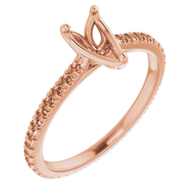 Accented Eternity-Style Engagement Ring