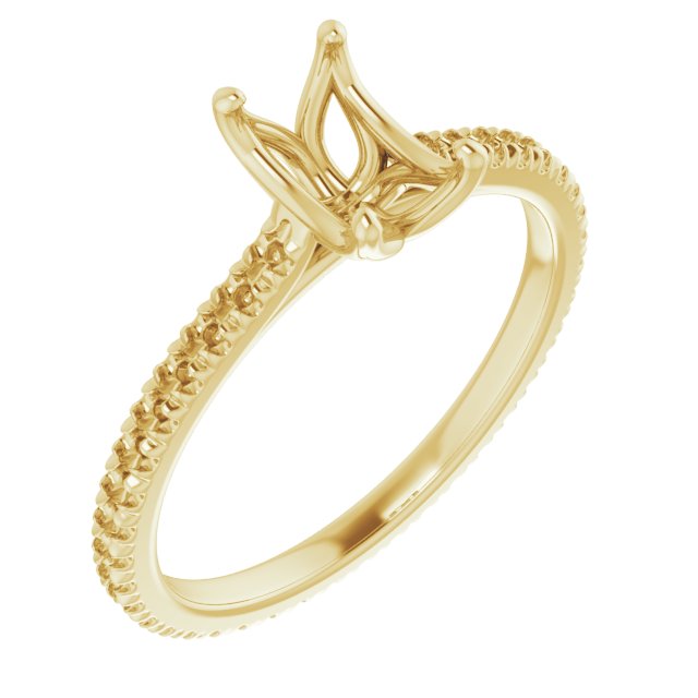 Accented Eternity-Style Engagement Ring