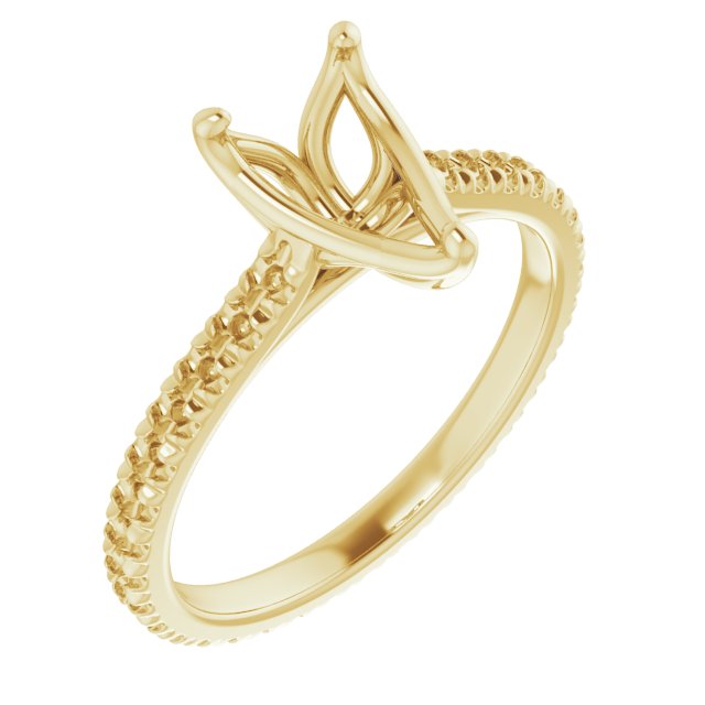 Accented Eternity-Style Engagement Ring