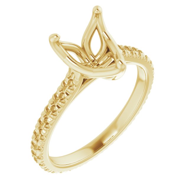 Accented Eternity-Style Engagement Ring