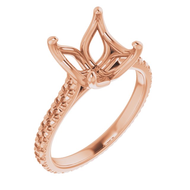 Accented Eternity-Style Engagement Ring