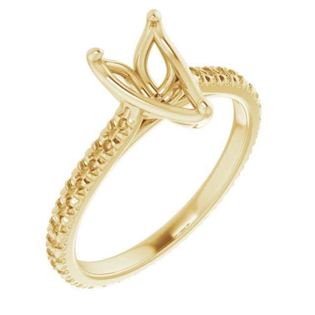 Accented Eternity-Style Engagement Ring