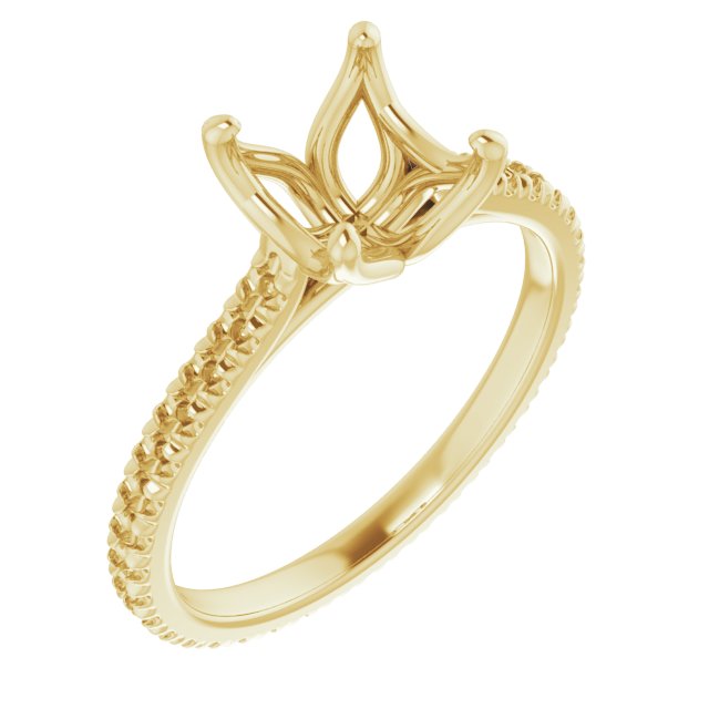 Accented Eternity-Style Engagement Ring