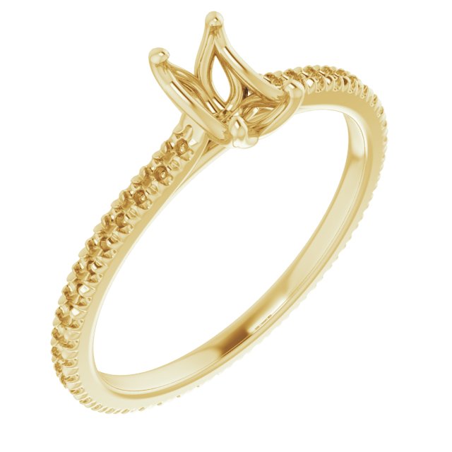 Accented Eternity-Style Engagement Ring