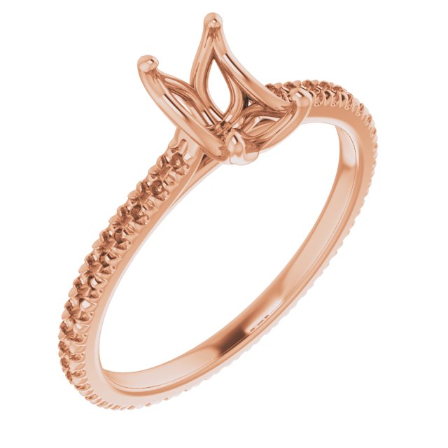 Accented Eternity-Style Engagement Ring