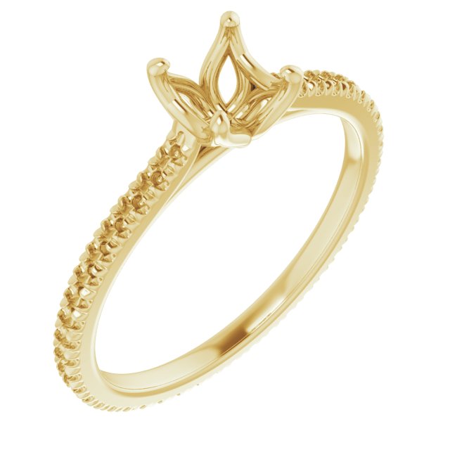 Accented Eternity-Style Engagement Ring