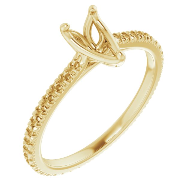 Accented Eternity-Style Engagement Ring