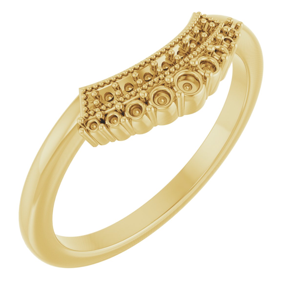 14K Yellow .167 CTW Diamond Contour Band Ref 16184921