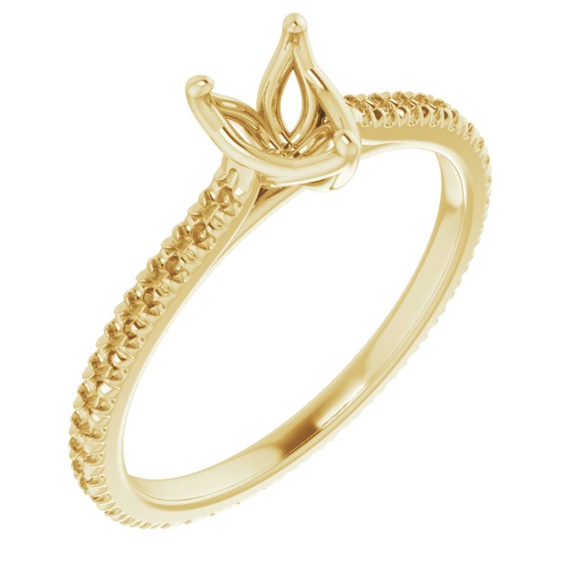 Accented Eternity-Style Engagement Ring