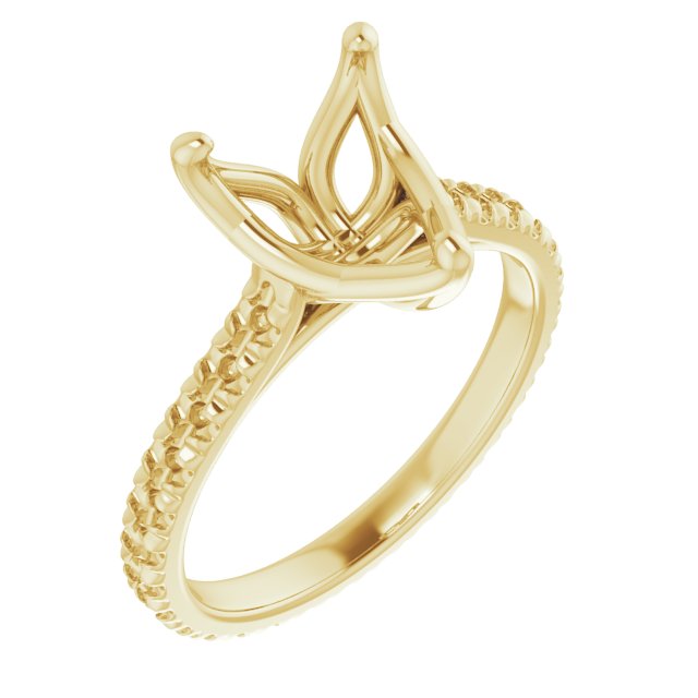 Accented Eternity-Style Engagement Ring