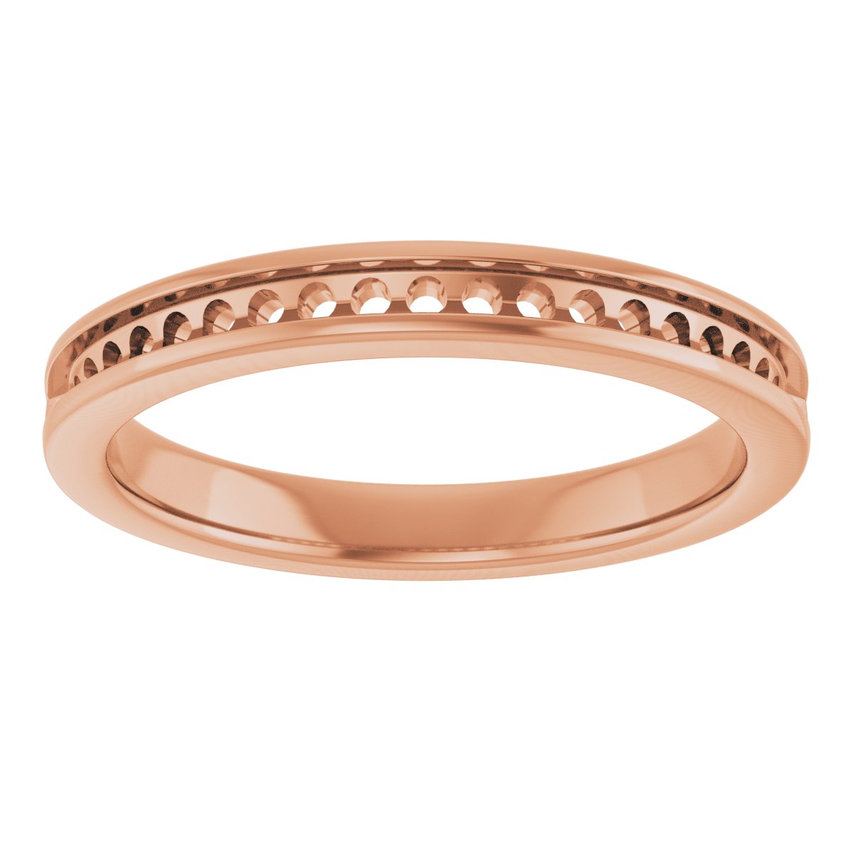 14K Rose 1/5 CTW Diamond Anniversary Band