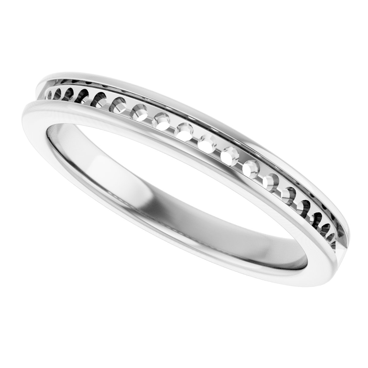 14K White 1/4 CTW Diamond Anniversary Band 