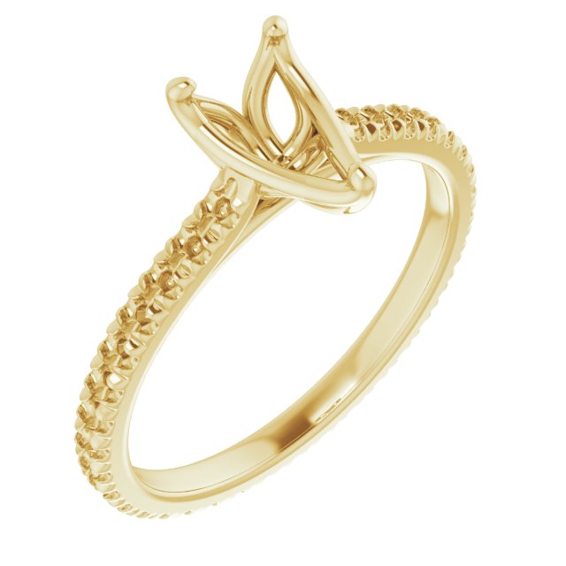 Accented Eternity-Style Engagement Ring