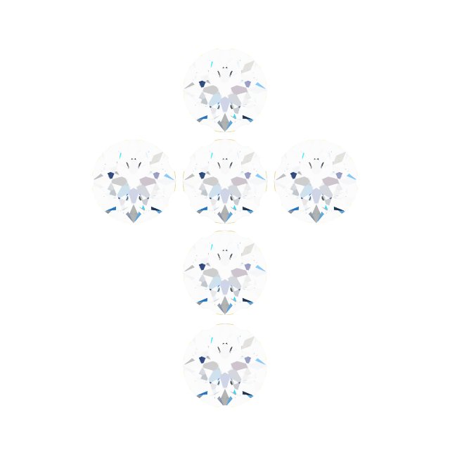 Accented Cross Necklace or Pendant