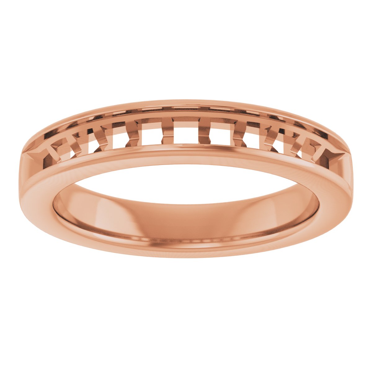 14K Rose 1 CTW Diamond Anniversary Band  