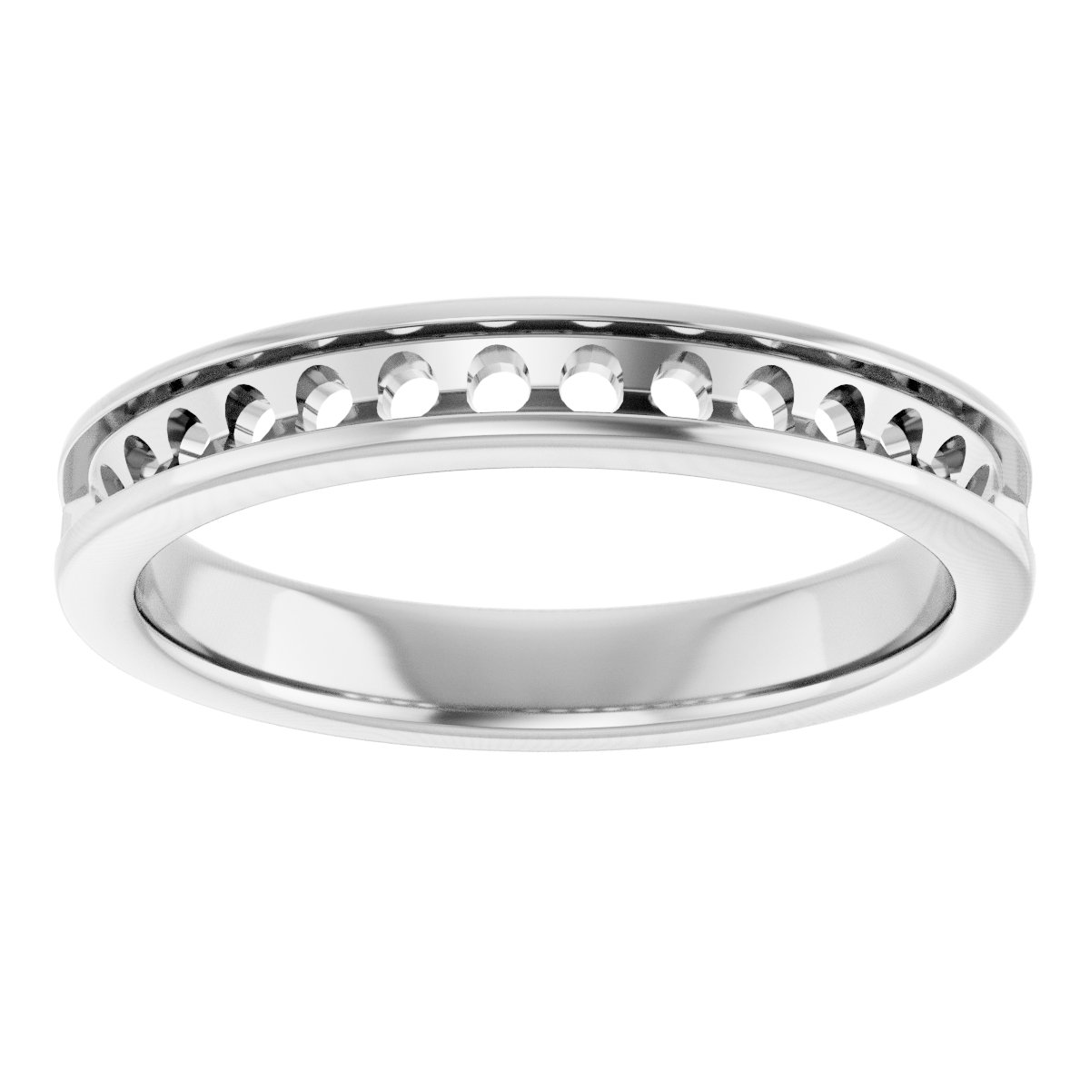 14K White 1/2 CTW Lab-Grown Diamond Anniversary Band