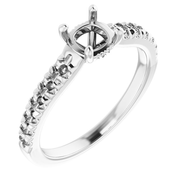 Accented Engagement Ring