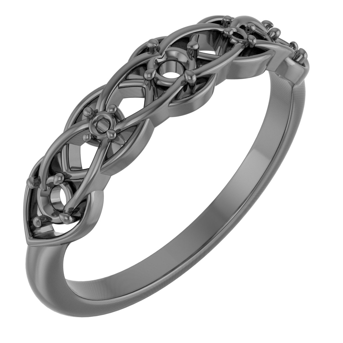 14K Rose 1/5 CTW Natural Diamond Stackable Ring