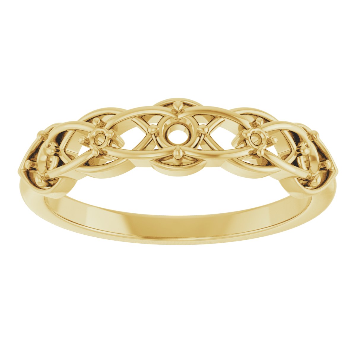 14K Yellow 1/5 CTW Diamond Stackable Ring