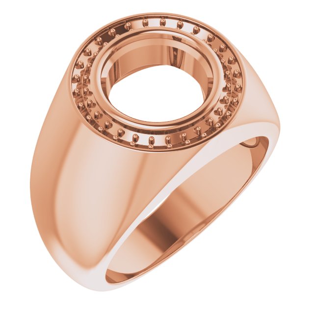 Bezel-Set Halo-Style Ring