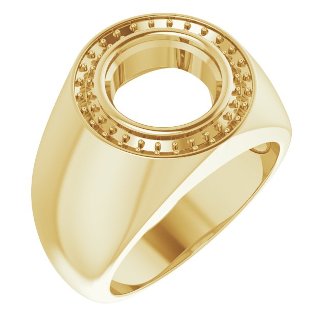 Bezel-Set Halo-Style Ring