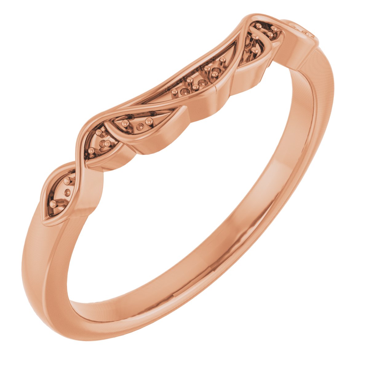 Accented Celtic-Inspired Engagement Ring or Band