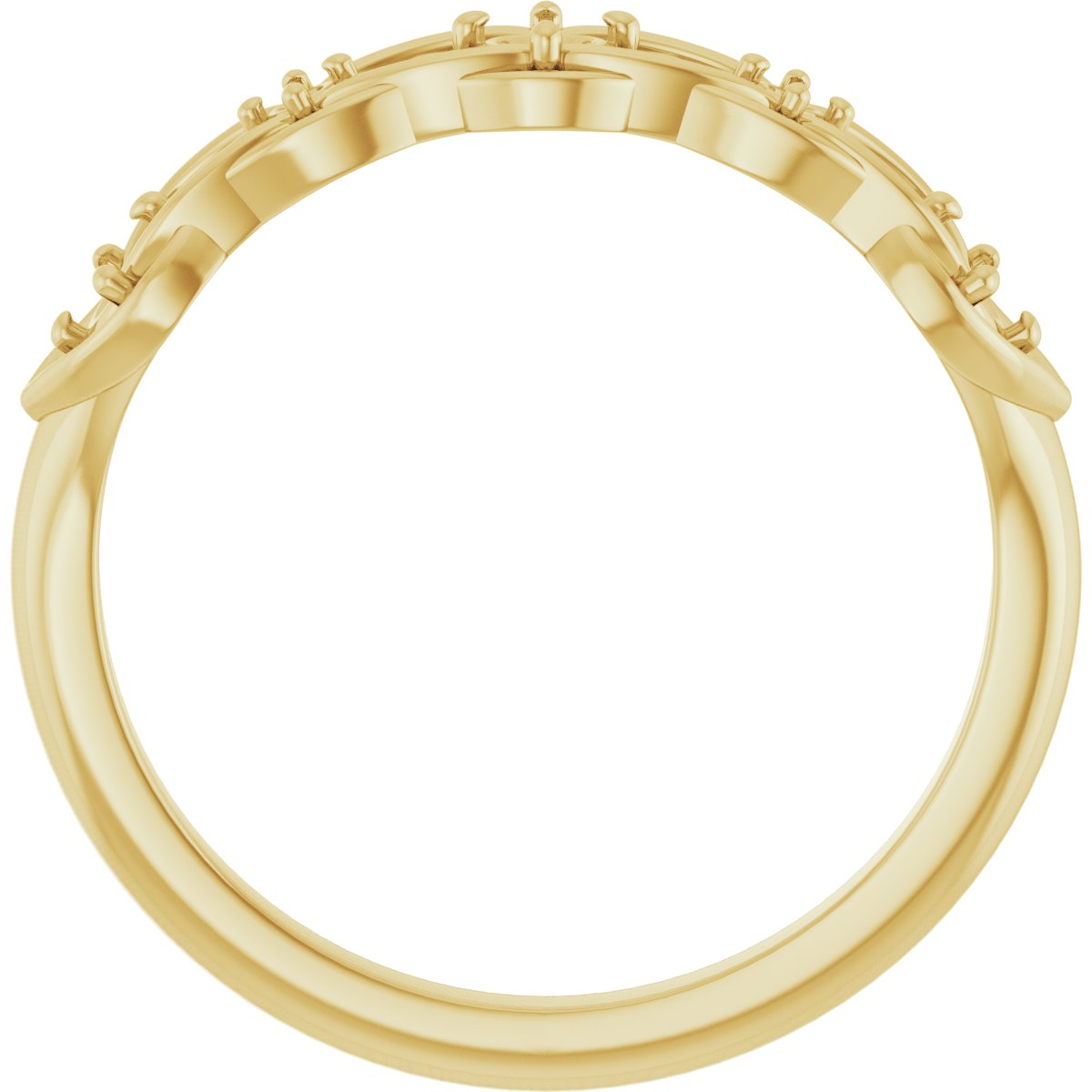 14K Yellow 1/5 CTW Diamond Stackable Ring