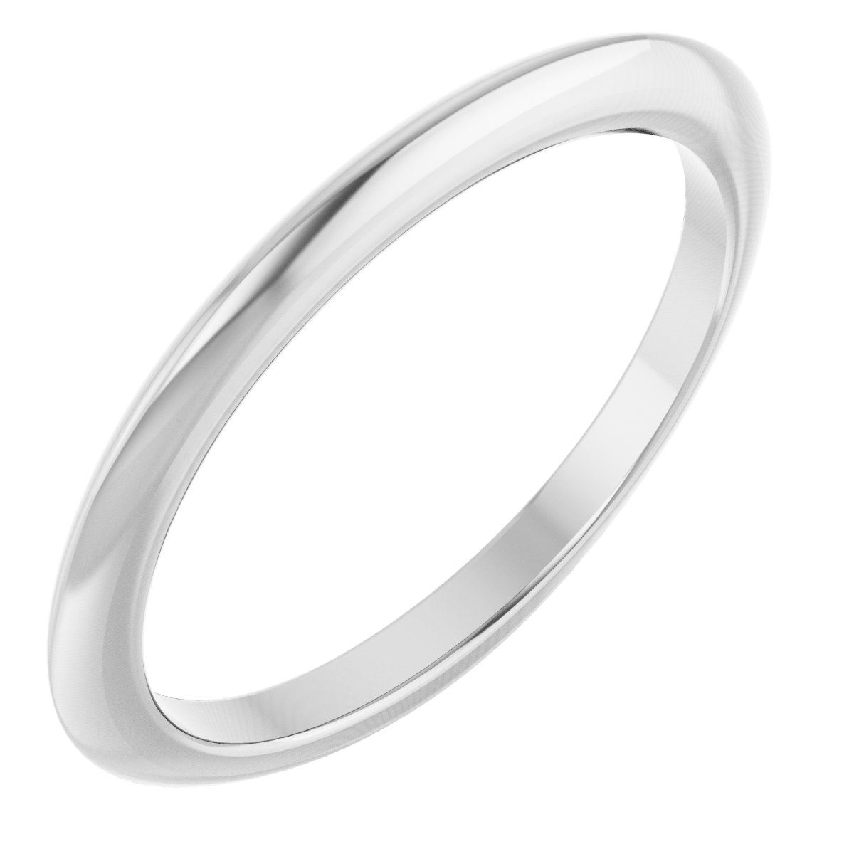 14K White Matching Band