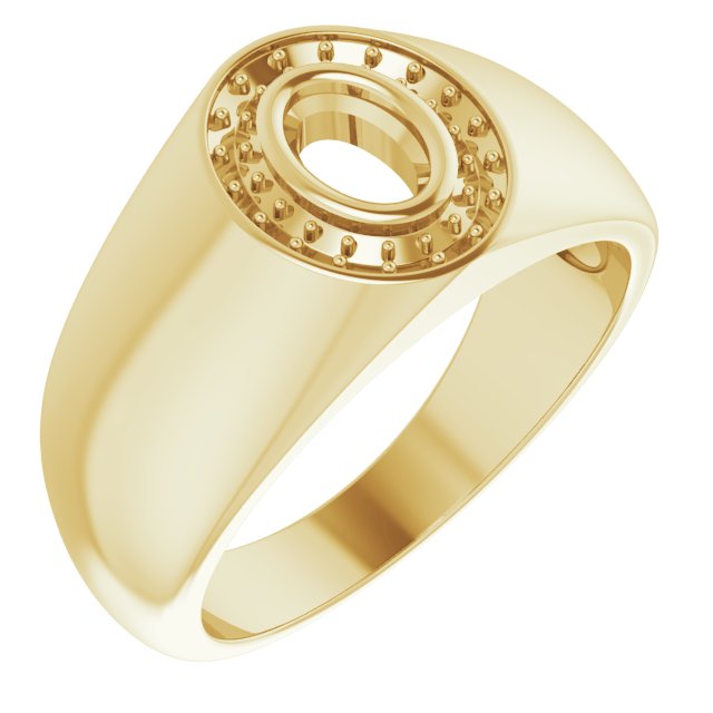 Bezel-Set Halo-Style Ring