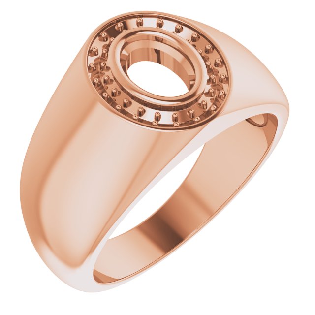 Bezel-Set Halo-Style Ring