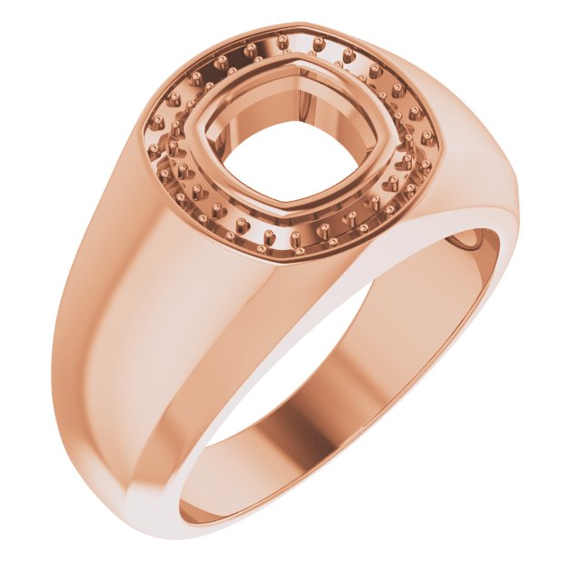 Bezel-Set Halo-Style Ring