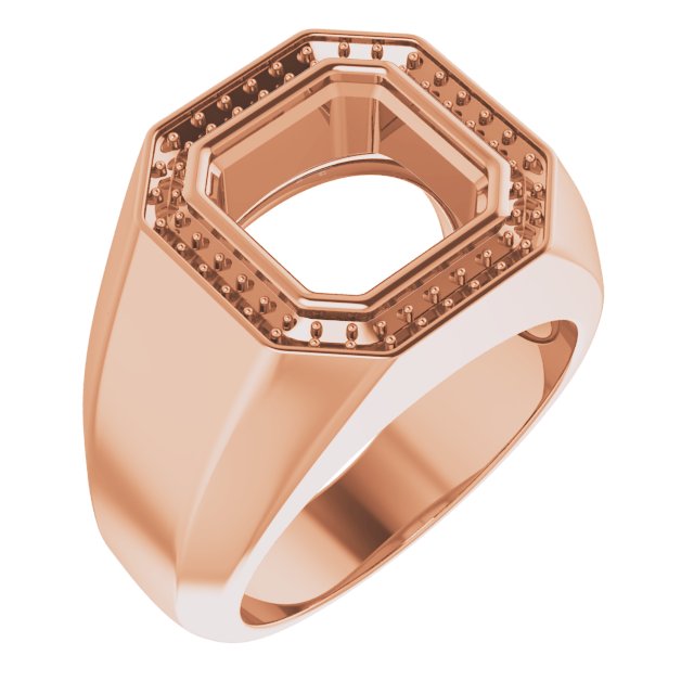 Bezel-Set Halo-Style Ring