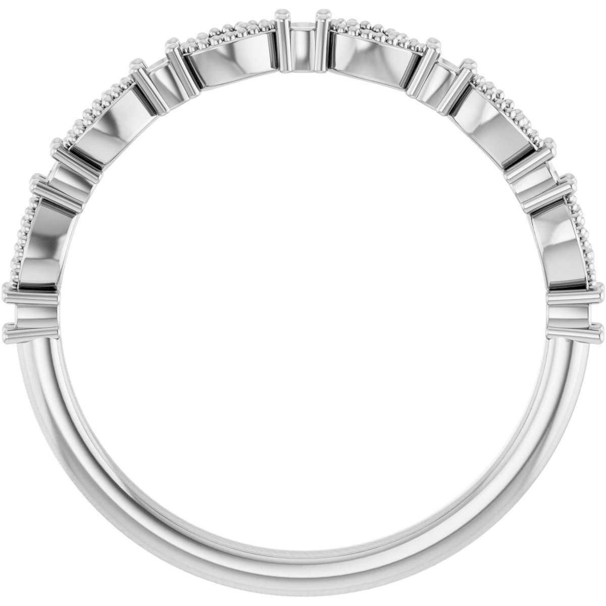 14K White 1/5 CTW Diamond Anniversary Band