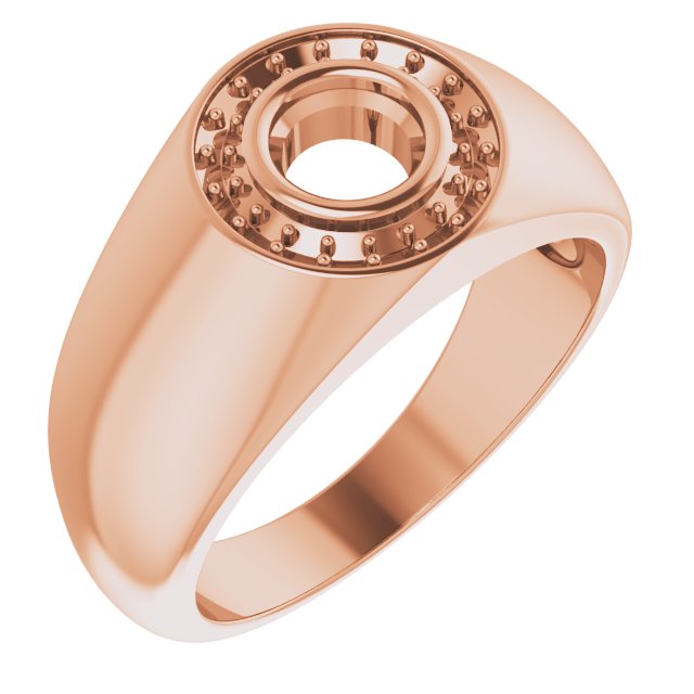 Bezel-Set Halo-Style Ring