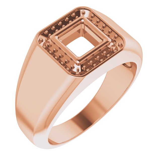 Bezel-Set Halo-Style Ring