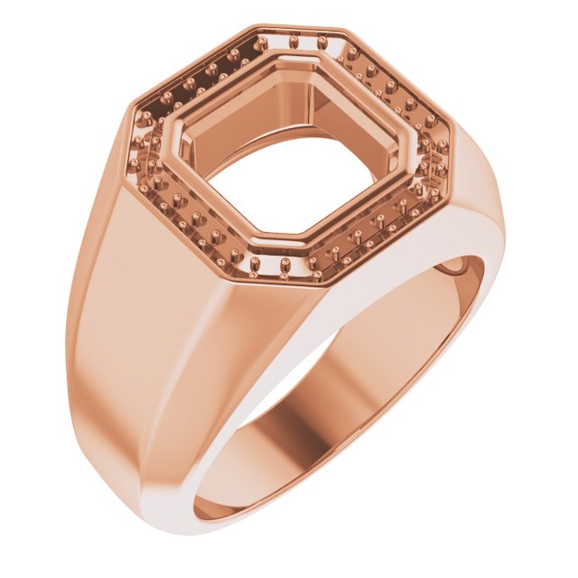 Bezel-Set Halo-Style Ring