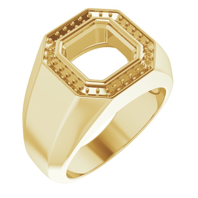 Bezel-Set Halo-Style Ring