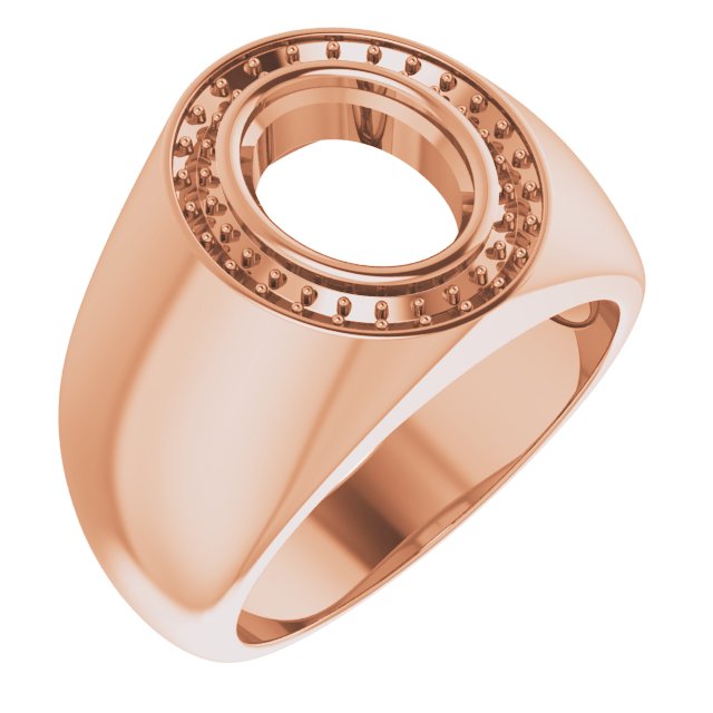 Bezel-Set Halo-Style Ring