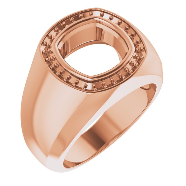 Bezel-Set Halo-Style Ring