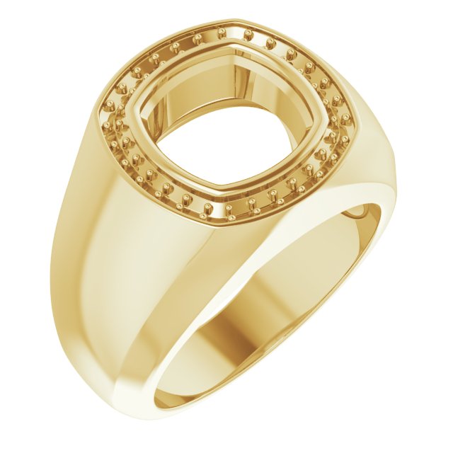Bezel-Set Halo-Style Ring