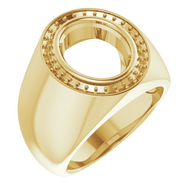 Bezel-Set Halo-Style Ring