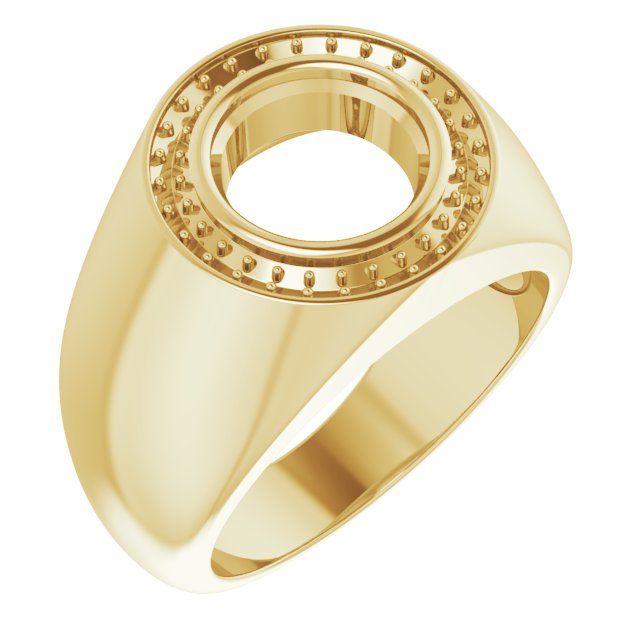 Bezel-Set Halo-Style Ring
