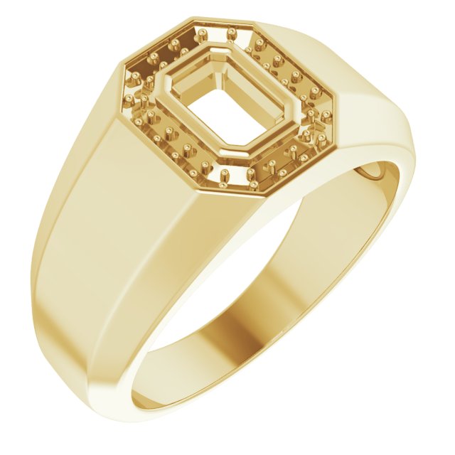 Bezel-Set Halo-Style Ring