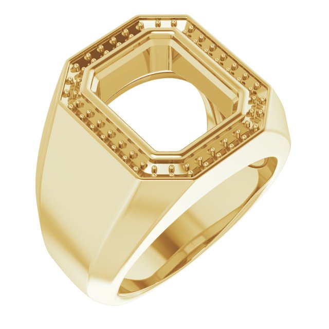 Bezel-Set Halo-Style Ring