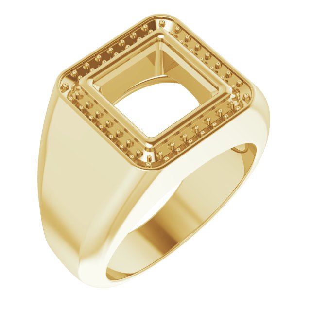 Bezel-Set Halo-Style Ring