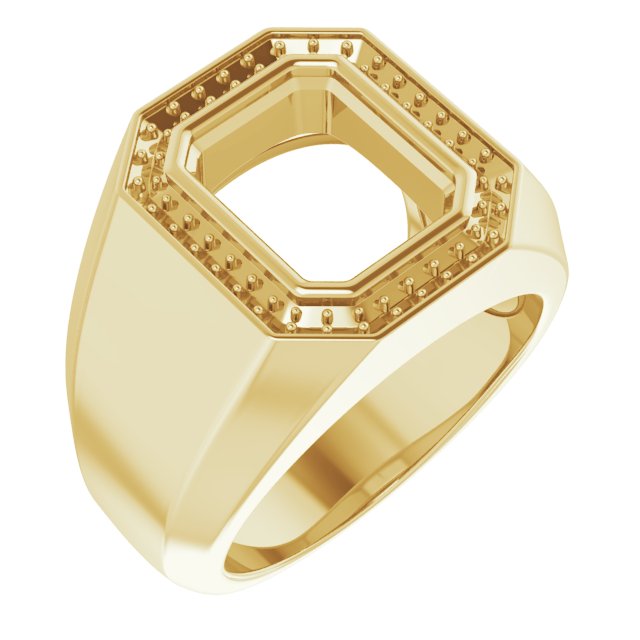 Bezel-Set Halo-Style Ring
