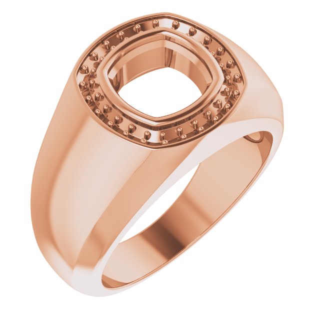 Bezel-Set Halo-Style Ring